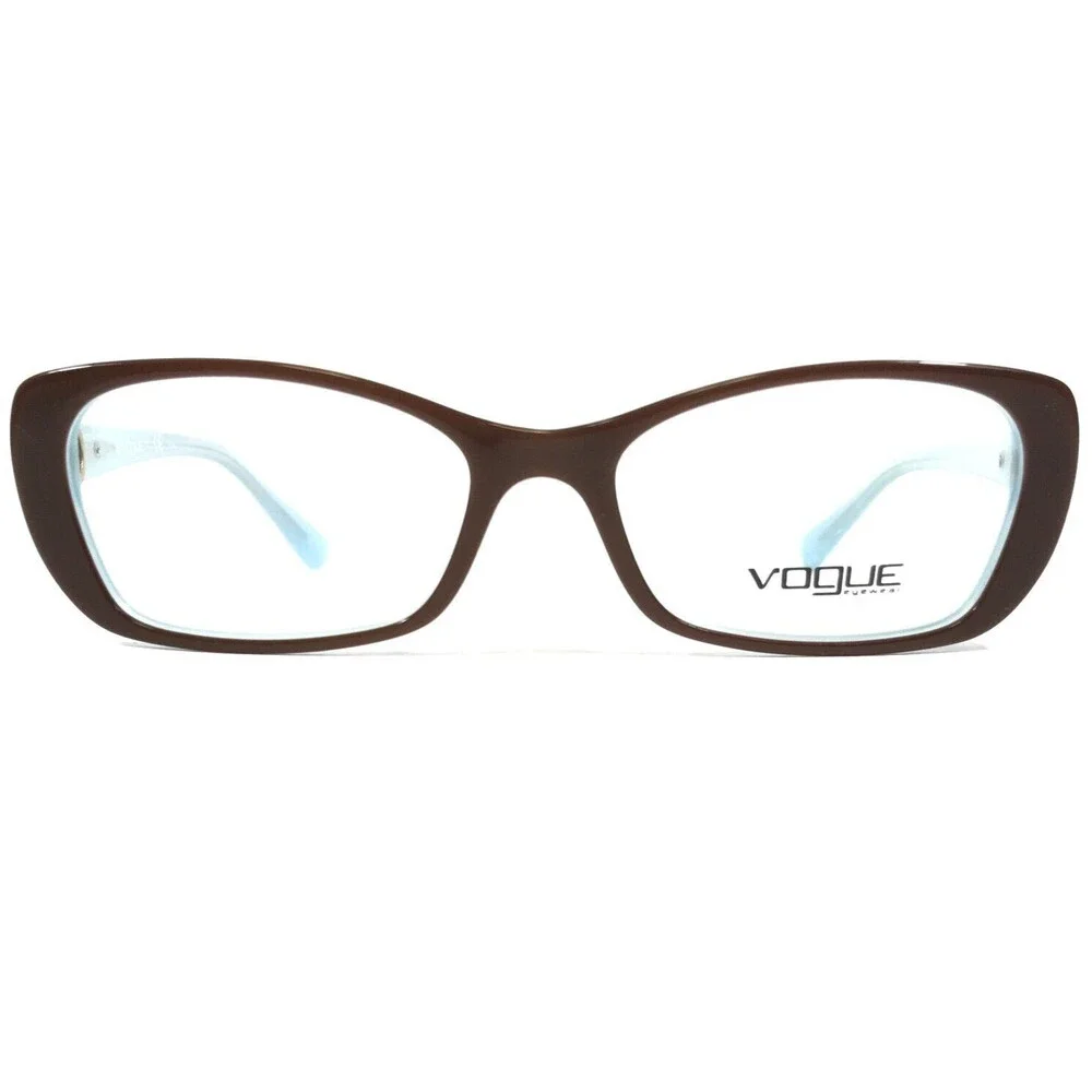 Vogue Eyeglasses Frames VO2808-H 2011 Brown Blue Cat Eye Full Rim 51-16-135